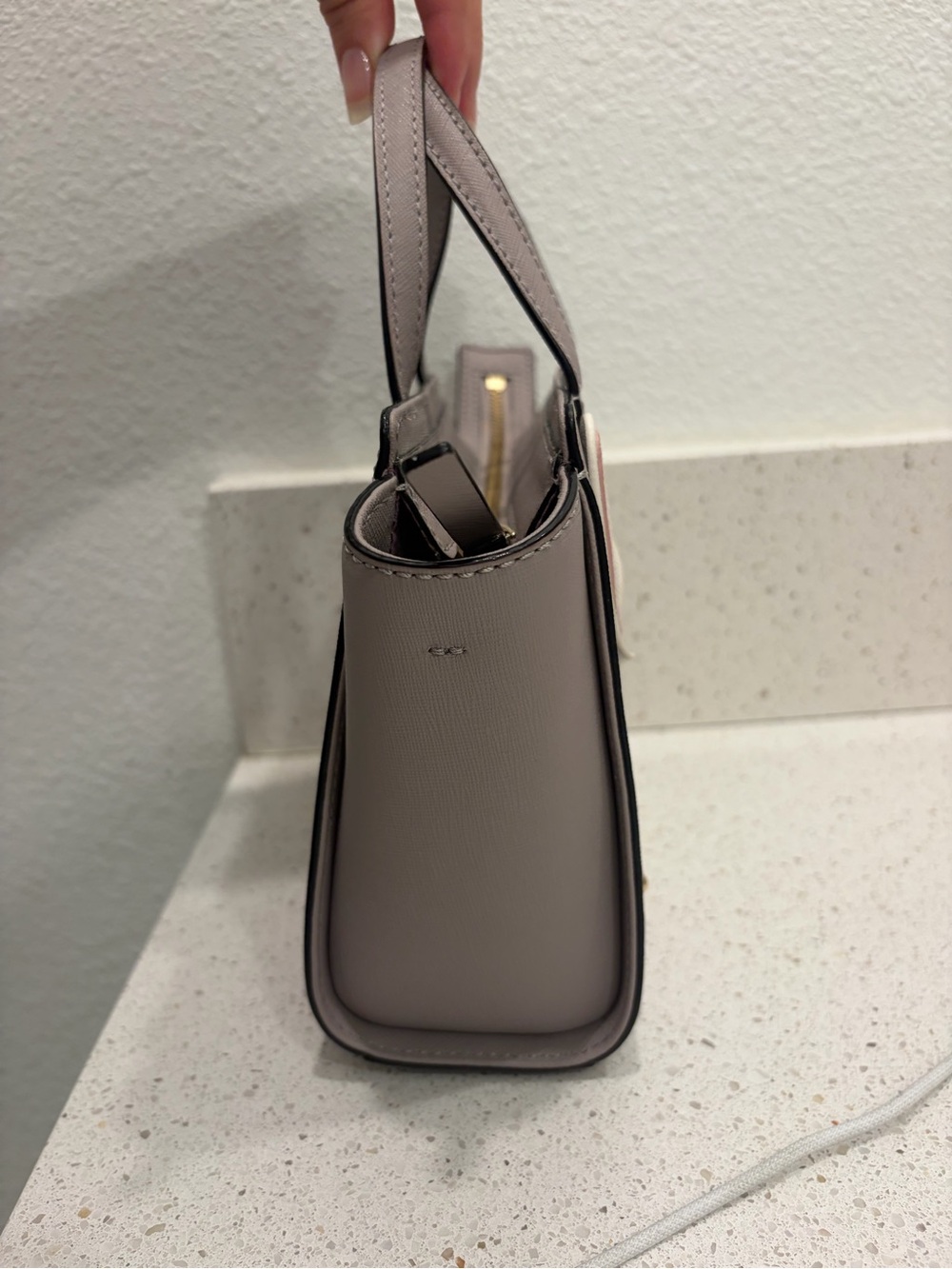 Kate Spade Make It Mine Bunny Hallie Satchel Womens Leather Purse EUC - Picture 8 of 11